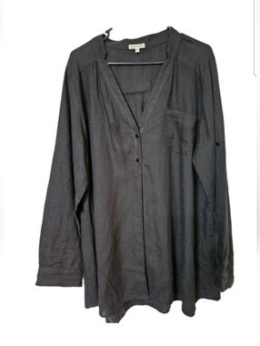 Eileen Fisher Women's Long Sleeved Organic Cotton Tunic Size XL